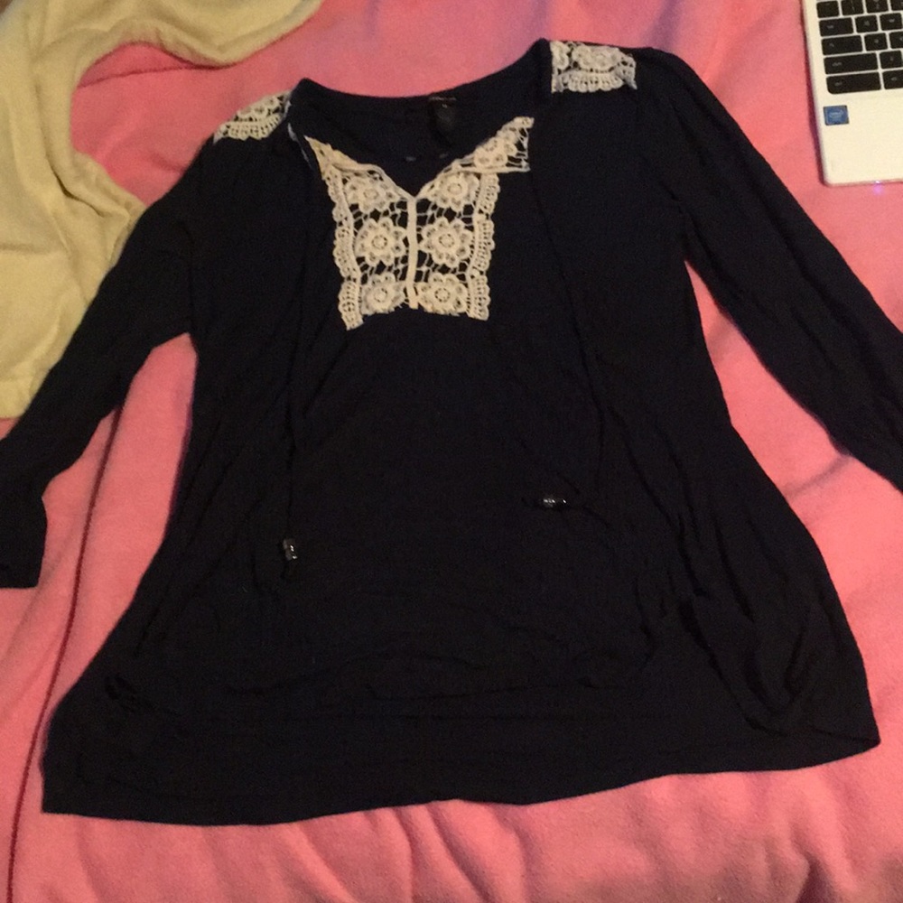 Dark blue top